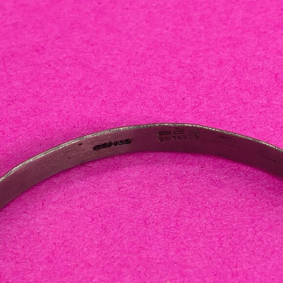 Vintage Art Nouveau bangle floral motif Sterling 925 Mexico - 00G011 - Picture 3 of 3